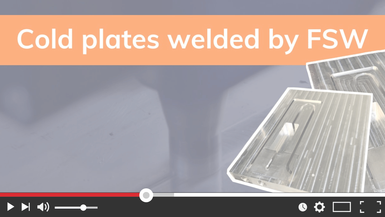 cold plates welded by FSW