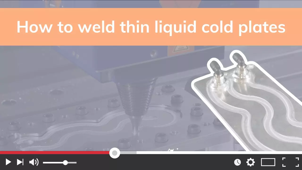 how to weld thin liquid cold plates