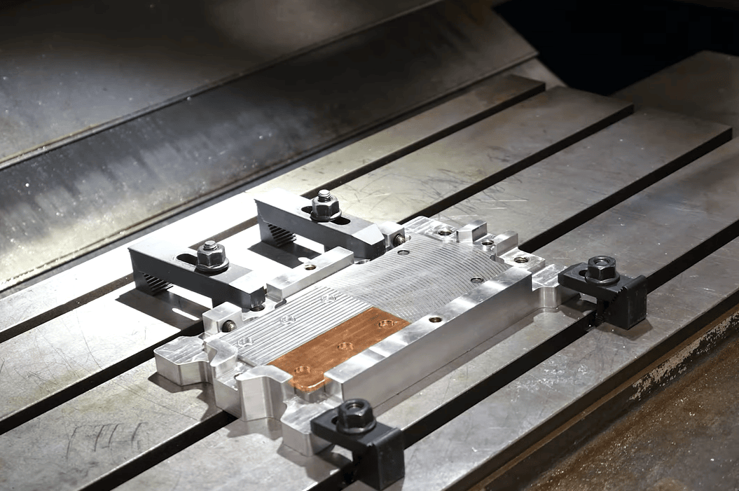 clamping jig for FSW bus bars