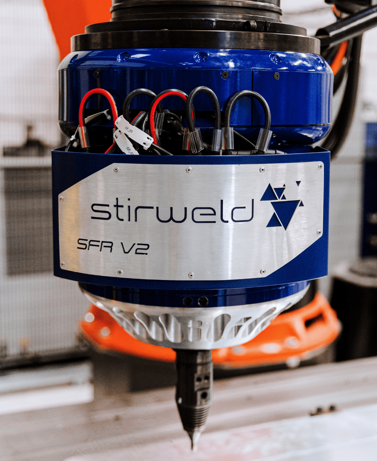 friction stir welding spindle for robot