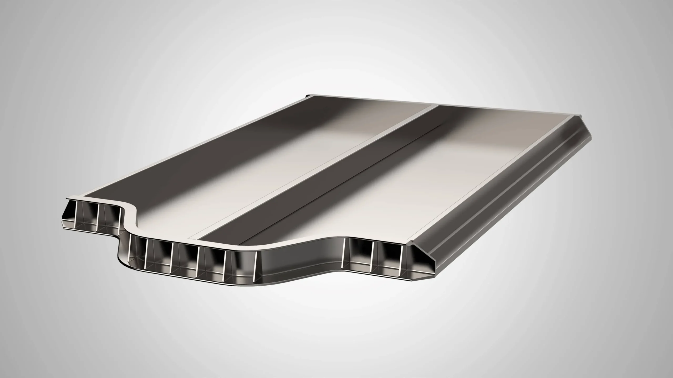 battery tray design for FSW manufacturing