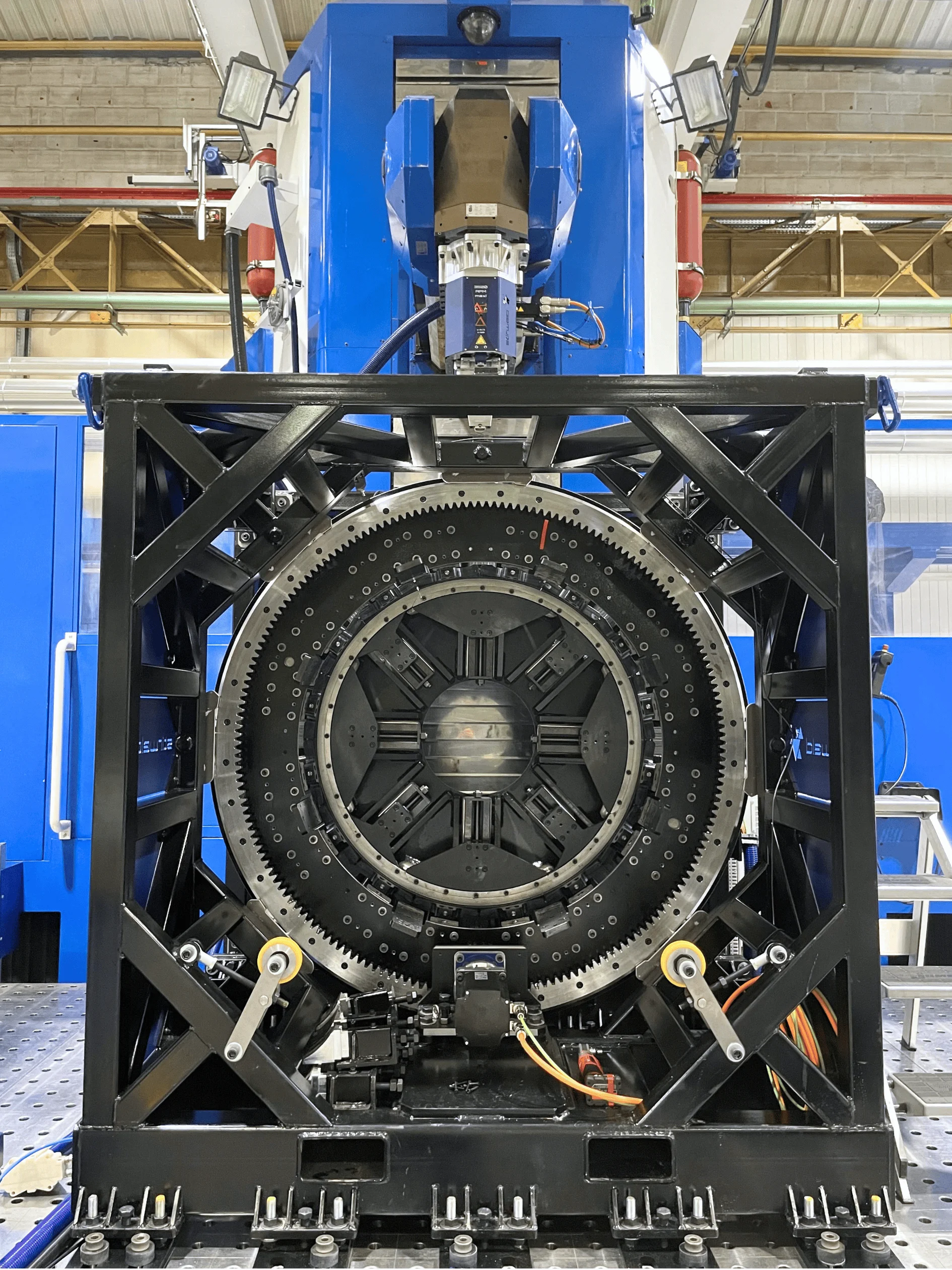 dedicated complex clamping jig for friction stir welding