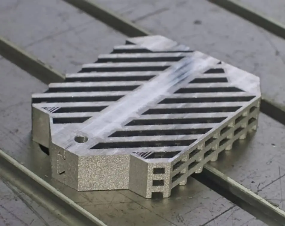 SLM Al-Si parts welded by FSW