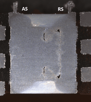 SLM Al-Si parts welded by FSW