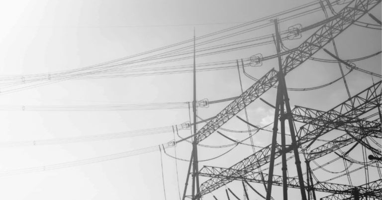 High-voltage power line pylon