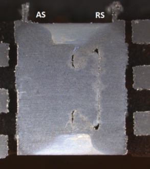 SLM Al-Si parts welded by FSW