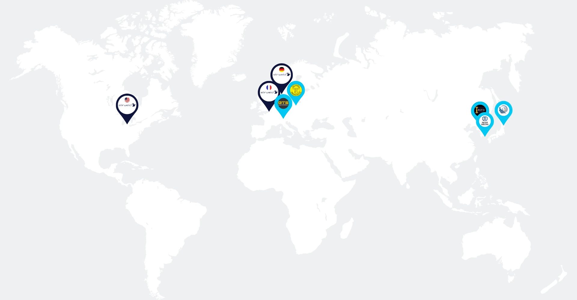 Stirweld's worldwide presence