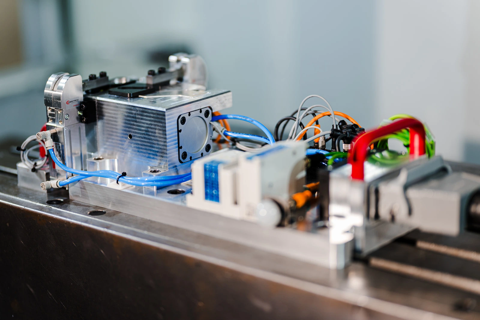 clamping system for friction stir welding of a die casting parts