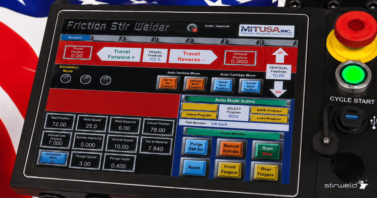 Steuerungssystem für FSW-Crimpmaschinen mit integrierter Software.