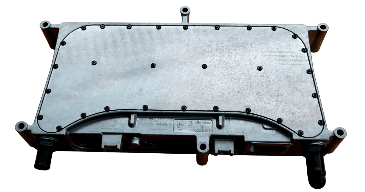 Aluminum cooling housing assembled using screws