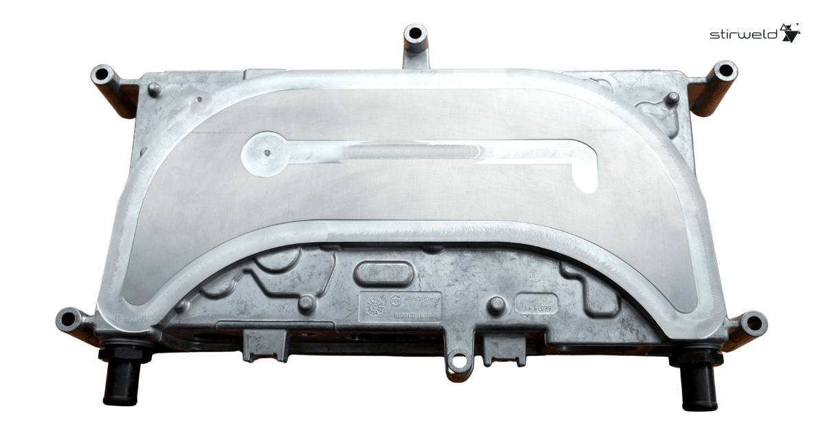 Leak-tight cooling housing welded using Friction Stir Welding (FSW)