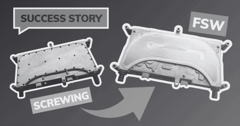 Aluminum cooling housing: comparison between a screwed assembly and an assembly produced using Friction Stir Welding (FSW)